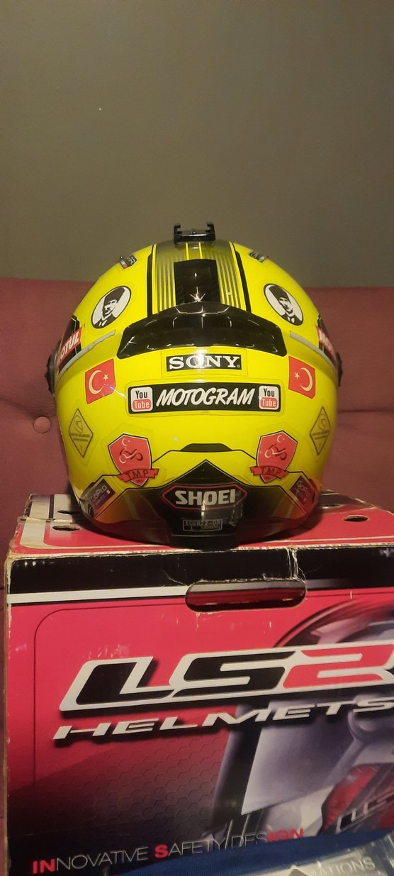 LS2 FF370 Shadow Neon Sarı ÇENE AÇILIR KASK L BEDEN - Görsel 4