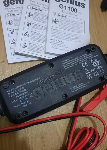 NOCO Genius G1100 6V/12V 40Ah Ultrasafe Akıllı Akü Şarj Cihazı - Görsel 3