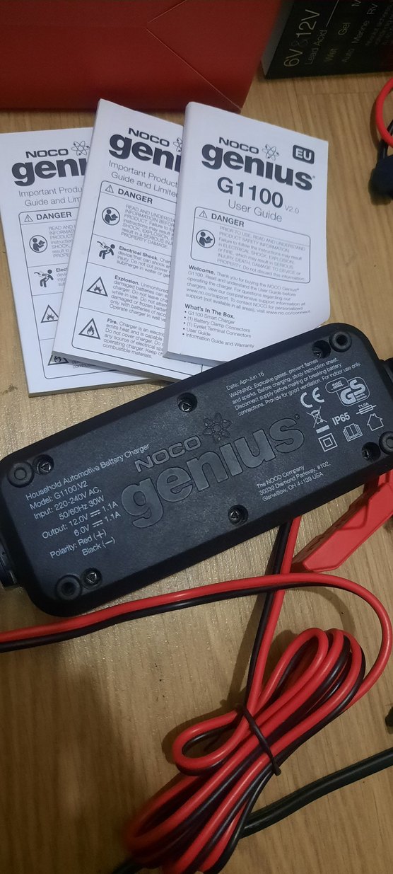 NOCO Genius G1100 6V/12V 40Ah Ultrasafe Akıllı Akü Şarj Cihazı - Görsel 3