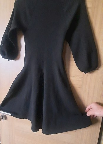 Sıfır Yakalı Mudo Kadın Triko Elbise - Görsel 2