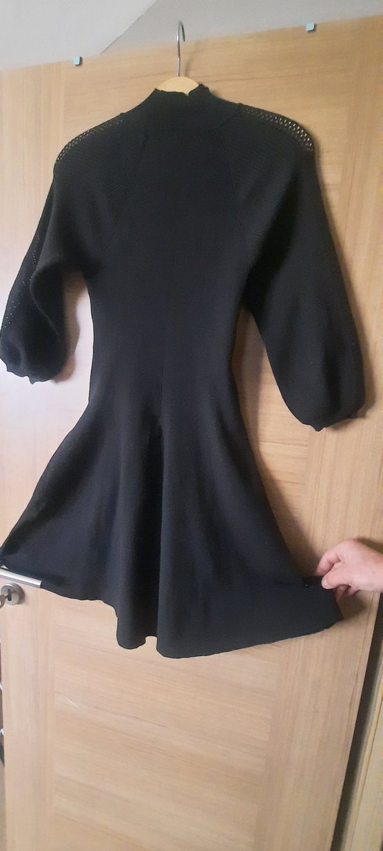 Sıfır Yakalı Mudo Kadın Triko Elbise - Görsel 2