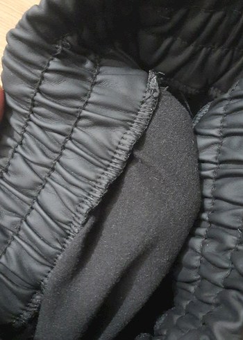 Mat deri salaş kadın kargo pantolon - Görsel 6