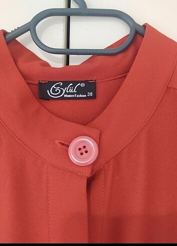 Turuncu Uzun Tunik - Görsel 5