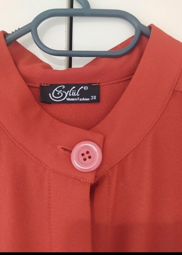 Turuncu Uzun Tunik - Görsel 5