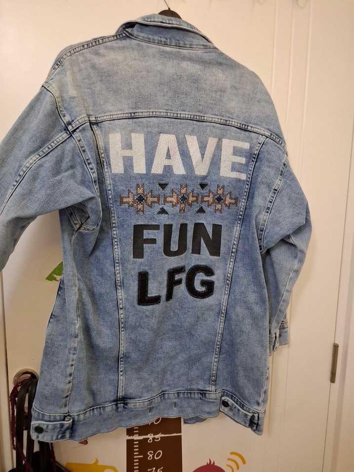 Kadın Mavi Oversize Kot Ceket - Görsel 3