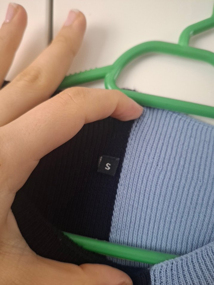 Renk Bloklu Kadın Triko Kazak - Görsel 2