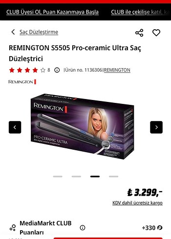 Remington Remington Siyah Gri Saç Düzleştirici