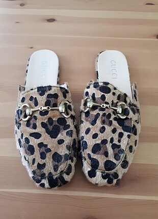 Leopar Desenli Terlik 