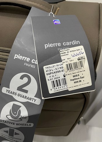 Pierre Cardin Pierre Cardin Bej Genişletilebilir Valiz
