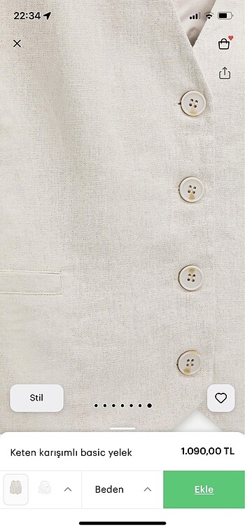 xs Beden gri Renk Crop yelek