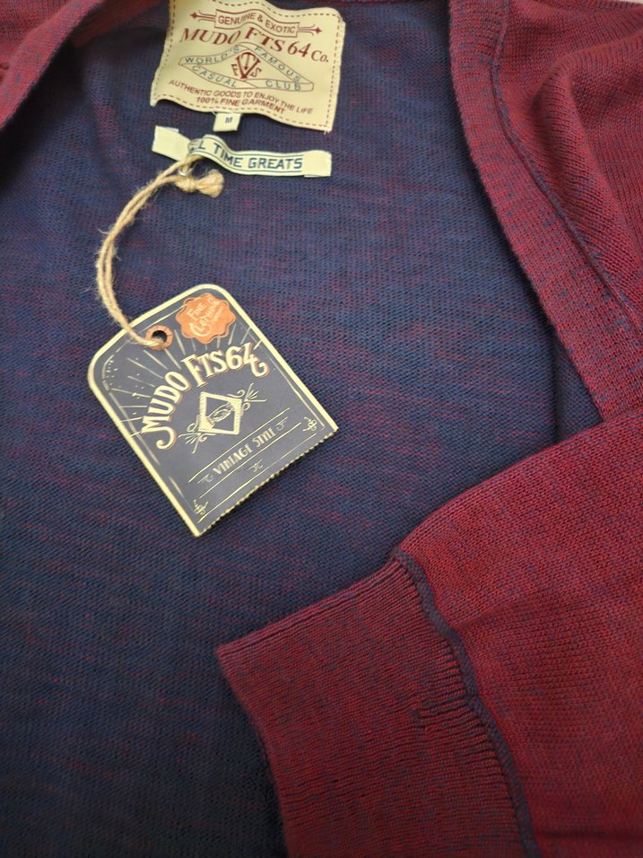 MUDO Bordo Düğmeli Erkek Yün Hırka - Görsel 3