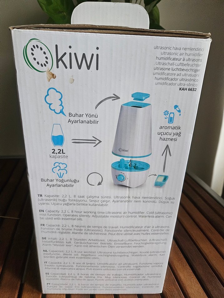 Beyaz Kiwi Hava Temizleyici ve Nemlendirici - Görsel 5