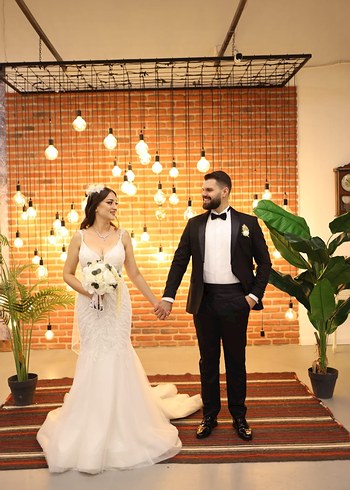 38 Beden beyaz Renk Aysira Balık Gelinlik