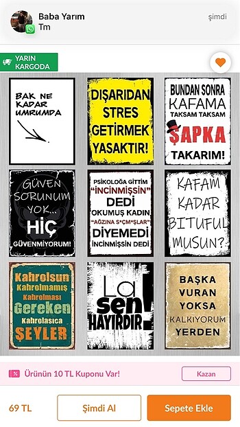 Ahşap poster