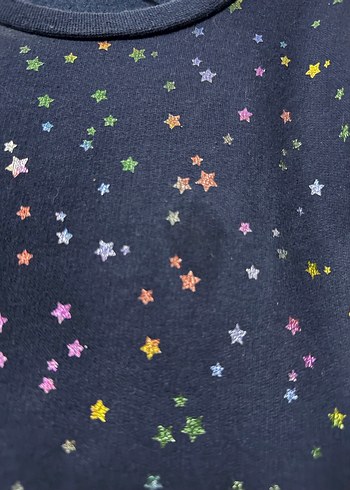 Çok Renkli Uzun Kollu Kız Elbisesi - Görsel 4