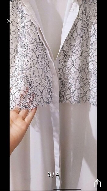 Lcw dantel detaylı gömlek - Görsel 3