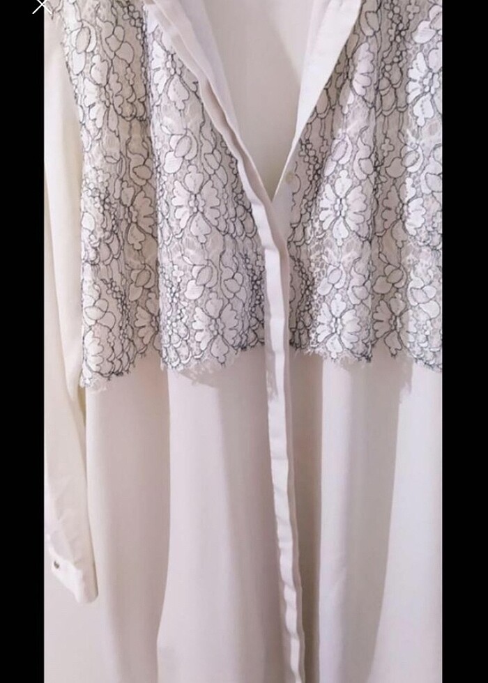 Lcw dantel detaylı gömlek - Görsel 2