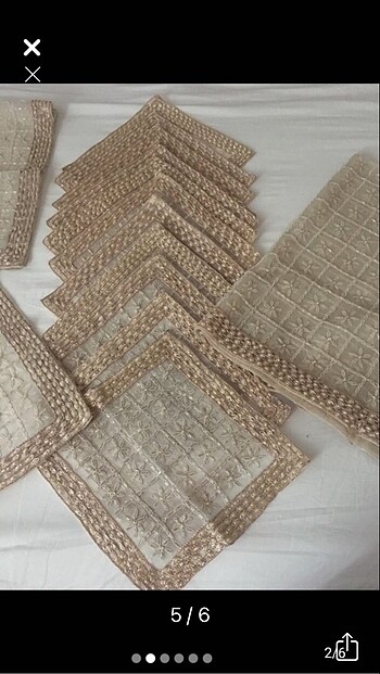 Boncuk işleme salon takımı - Görsel 5