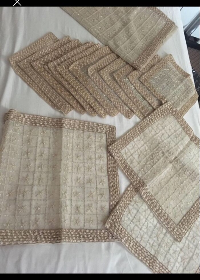 Boncuk işleme salon takımı - Görsel 2