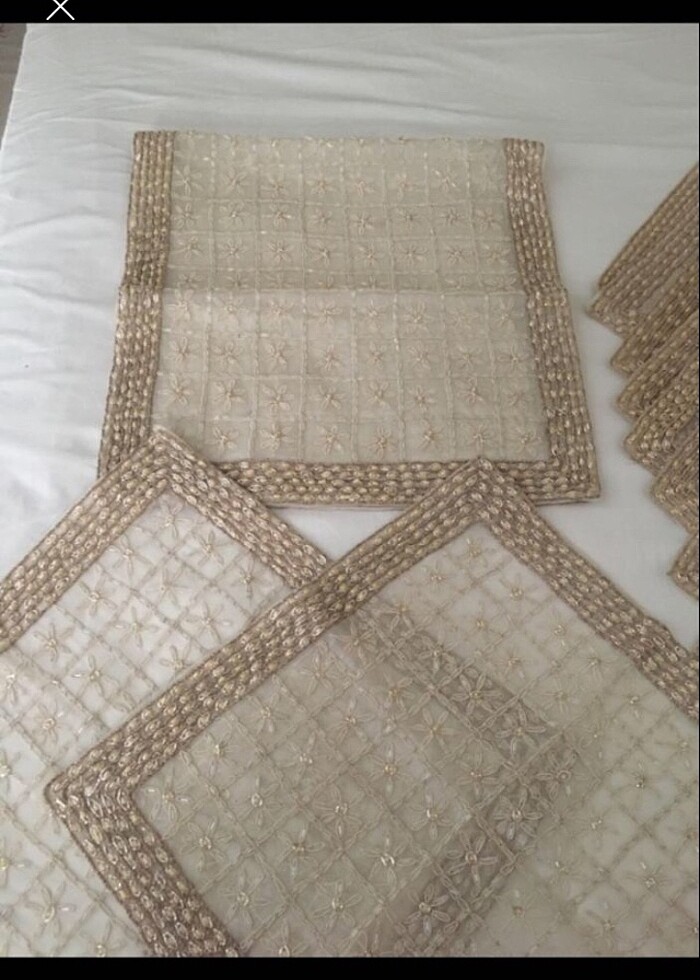 Boncuk işleme salon takımı - Görsel 3