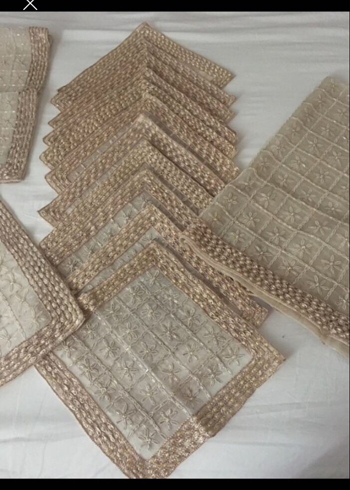 Boncuk işleme salon takımı - Görsel 5