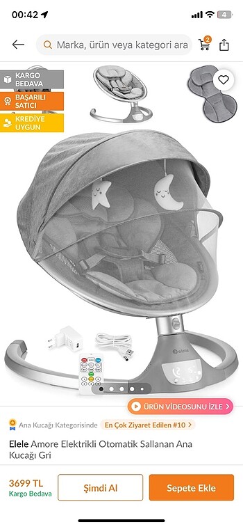 Elele amore elektrikli ana kucağı - Görsel 5