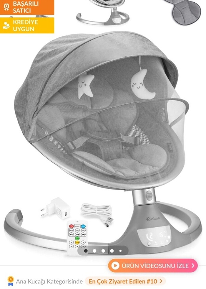 Elele amore elektrikli ana kucağı - Görsel 5