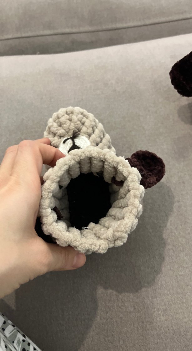 Erkek Çocuk Gri Örgü Sıcak Terlik - Görsel 2