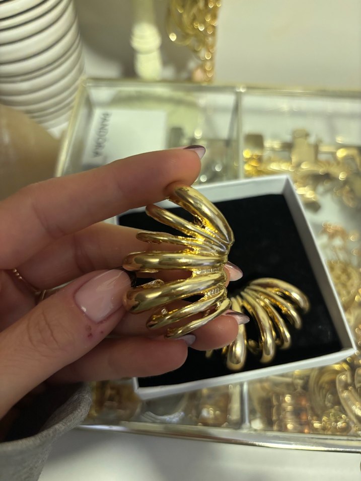 Gold küpe - Görsel 3