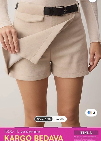 Milla şort etek - Görsel 3