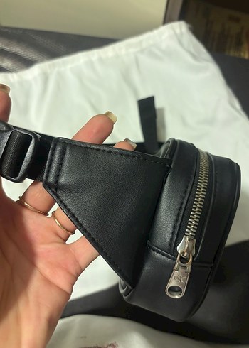 Beden Calvin Klein Siyah Baskılı Bel Çantası