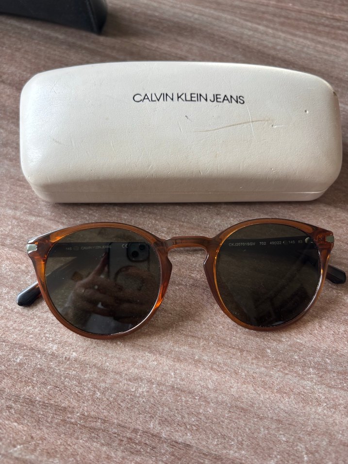 Calvin Klein Jeans Kahverengi Transparan Kadın Gözlüğü - Görsel 2