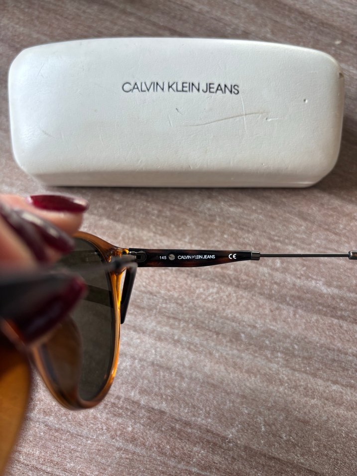 Calvin Klein Jeans Kahverengi Transparan Kadın Gözlüğü - Görsel 3