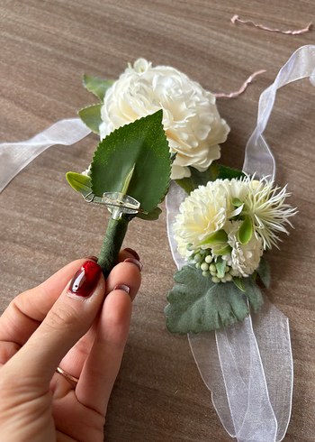 Dantel Detaylı Bohem Beyaz Gelin Aksesuarı - Görsel 2