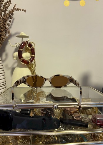 Leopar desenli Kadın Güneş Gözlüğü - Görsel 3