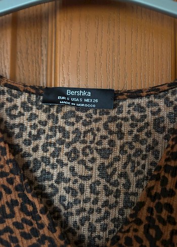 Bershka Leopar Desenli Elbise