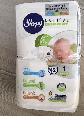 Sleepy bebek bezi 1 numara