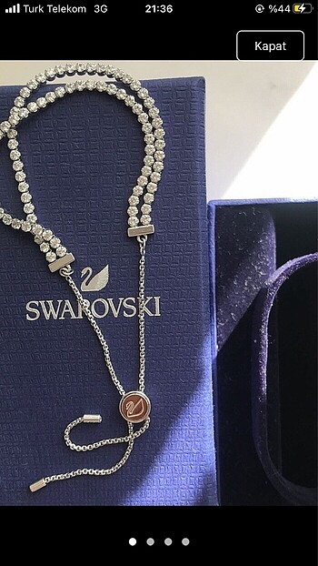  Beden 0 ayarında Swarovski Bileklik