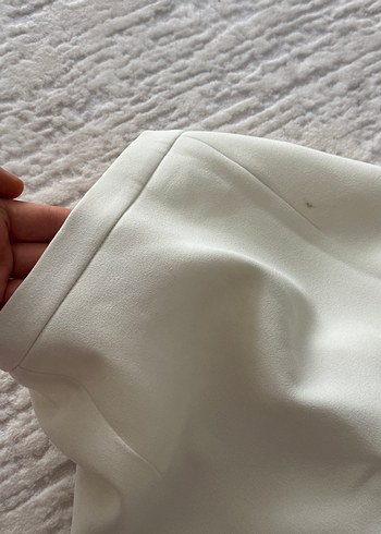 Uzun Beyaz Krem Balık Etek - Görsel 5