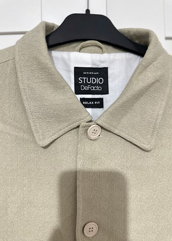 Bej Düğmeli Erkek Keten Ceket - Görsel 3