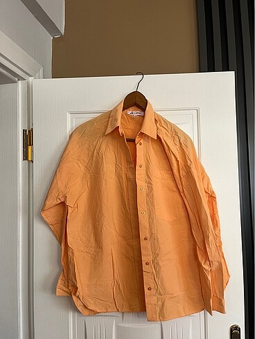 38 Beden turuncu Renk Koton marka Turuncu gömlek
