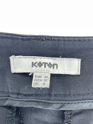 34 Beden siyah Renk Koton Düz Kesim %70 İndirimli.