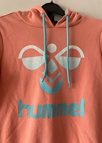 s Beden Hummel Kapüşonlu Pembe Sweatshirt