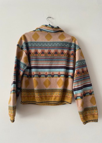 Diğer Bohem Çok Renkli Örgü Sweatshirt