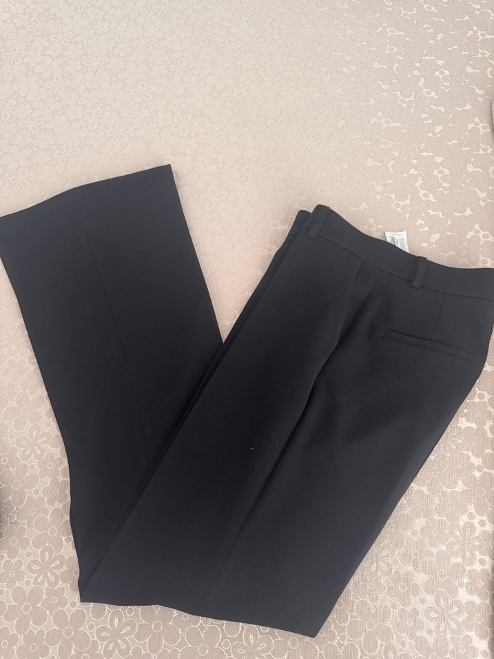 Düğmeli Siyah Kadın Blazer Ceket Pantolon - Görsel 2