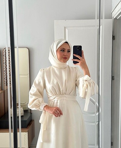 40 Beden beyaz Renk Nikah elbisesi