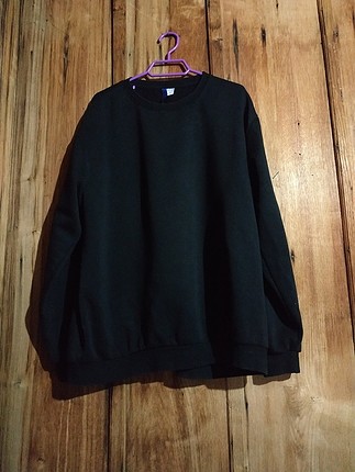 xl Beden siyah sweatshirt