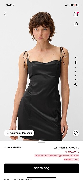bershka elbise