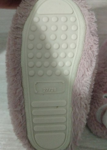 Kızlar için Pembe Kürklü Ev Terliği - Görsel 2