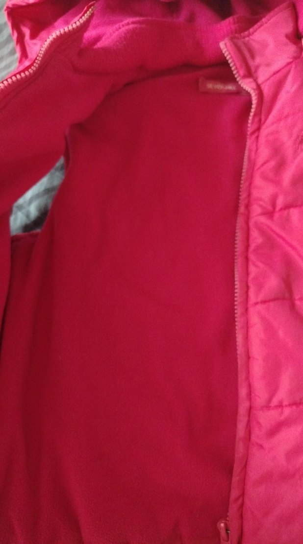 Kız Çocuk Kapüşonlu Fermuarlı Pembe Yelek - Görsel 2